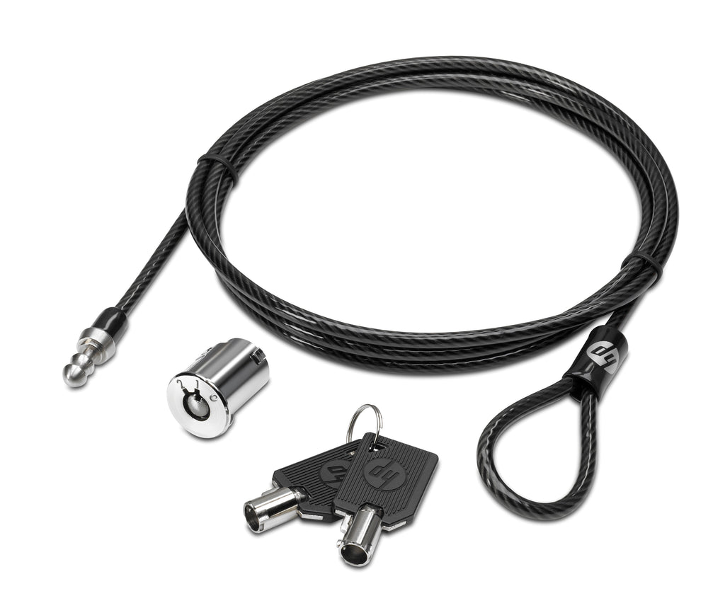 HP Docking Station Cable Lock cable antirrobo Negro 1,85 m (2)