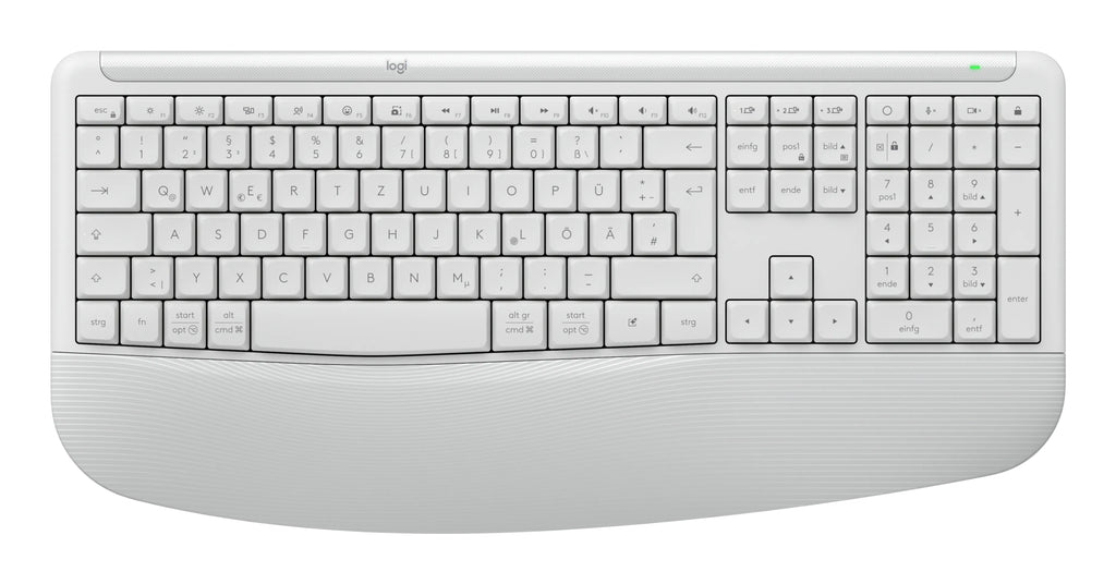 Logitech Signature Comfort Plus Combo MK880 teclado Ratón incluido Universal RF Wireless + Bluetooth QWERTZ Alemán Blanco (5)
