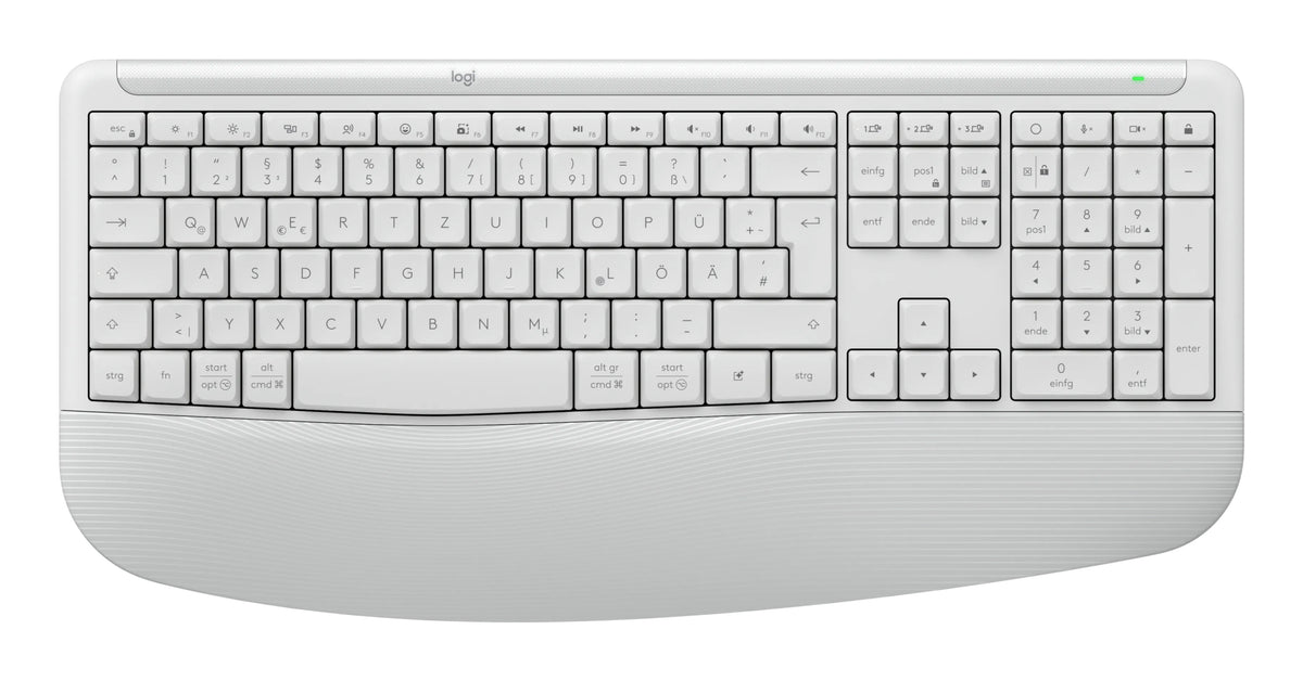 Logitech Signature Comfort Plus Combo MK880 teclado Ratón incluido Universal RF Wireless + Bluetooth QWERTZ Alemán Blanco (5)