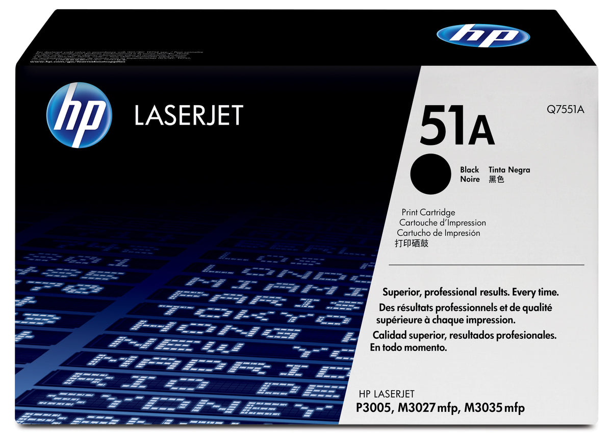 HP 51A Black Original LaserJet Toner Cartridge cartucho de tóner 1 pieza(s) (2)