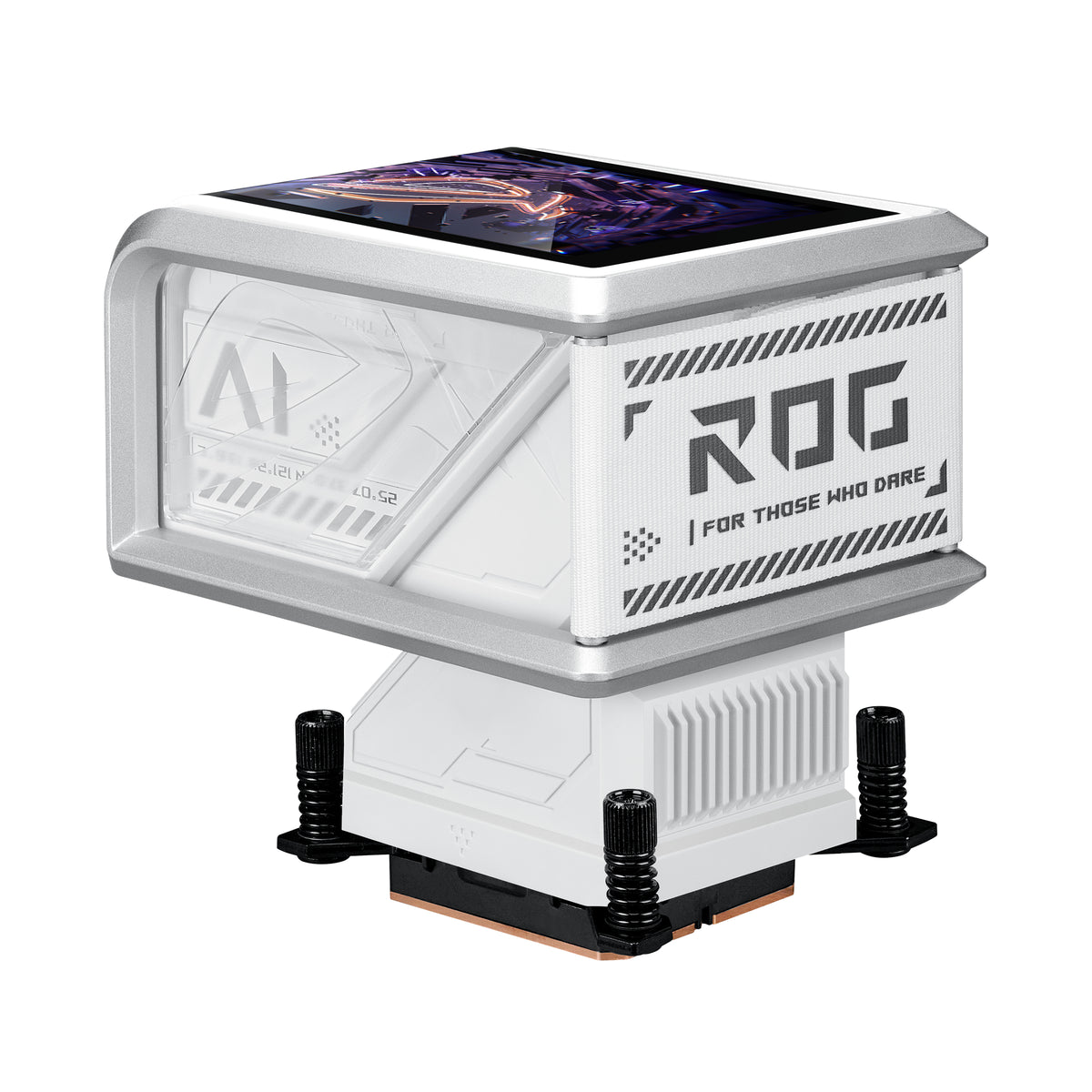 ASUS ROG RYUO IV 360 ARGB WHT Procesador Sistema de refrigeración líquida todo en uno 12 cm Blanco (4)