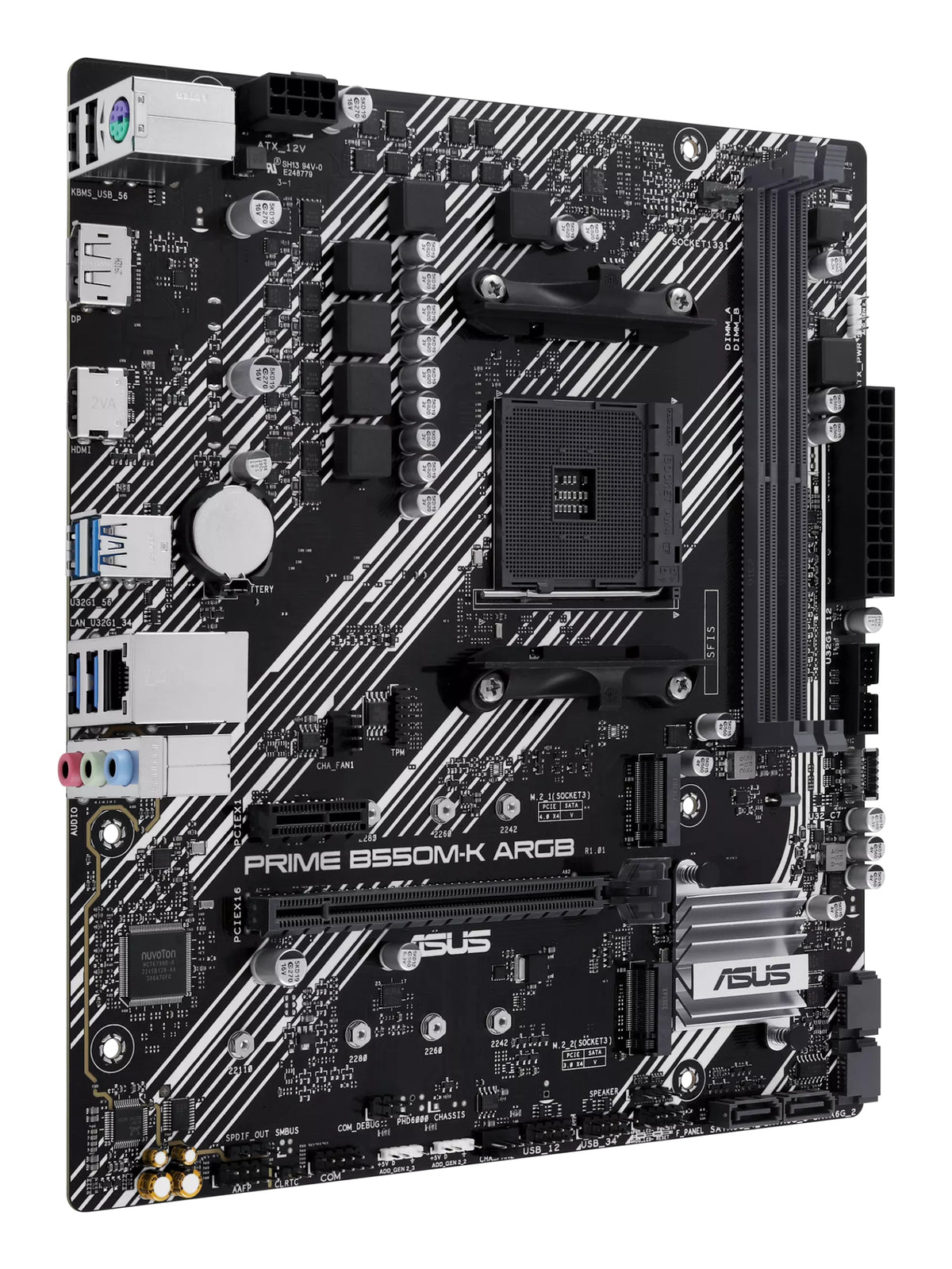 ASUS PRIME B550M-K ARGB AMD B550 Zócalo AM4 micro ATX (4)