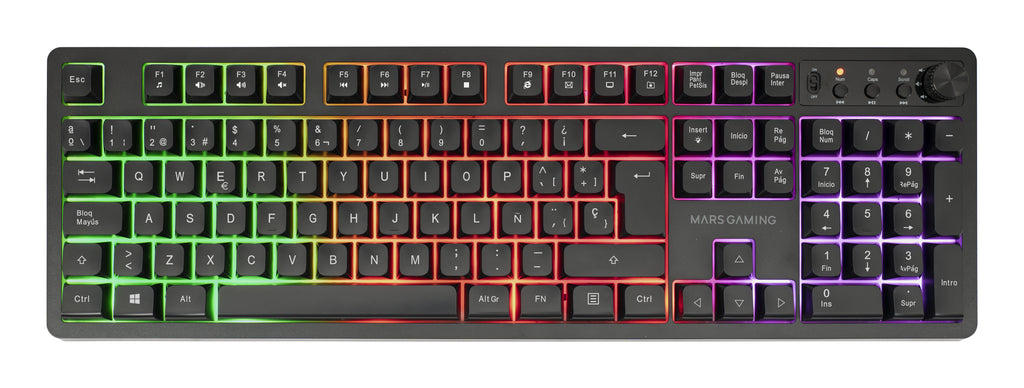 Mars Gaming MCPWXES teclado Ratón incluido Juego RF inalámbrica + USB QWERTY Español Negro (3)