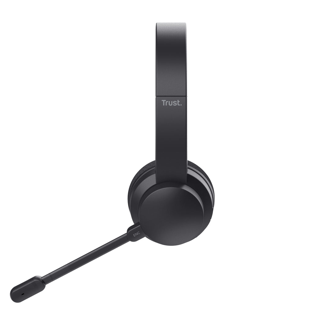Trust Ayda Auriculares Inalámbrico y alámbrico Diadema Llamadas/Música USB Tipo C Bluetooth Negro (4)