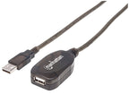 Manhattan 152365 cable USB USB 2.0 15 m USB A 0,48 Gbit/s Plata (2)