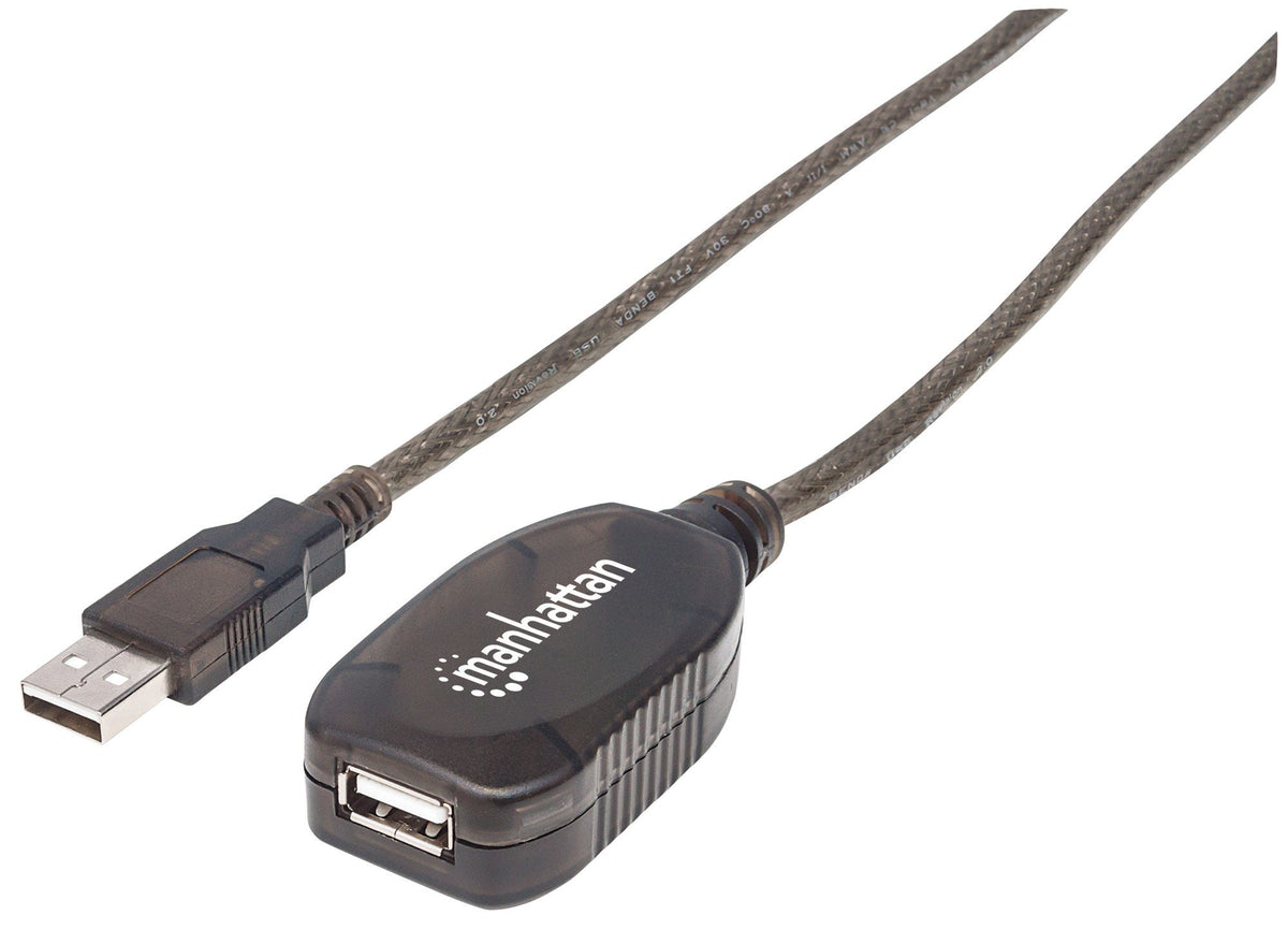 Manhattan 152365 cable USB USB 2.0 15 m USB A 0,48 Gbit/s Plata (2)
