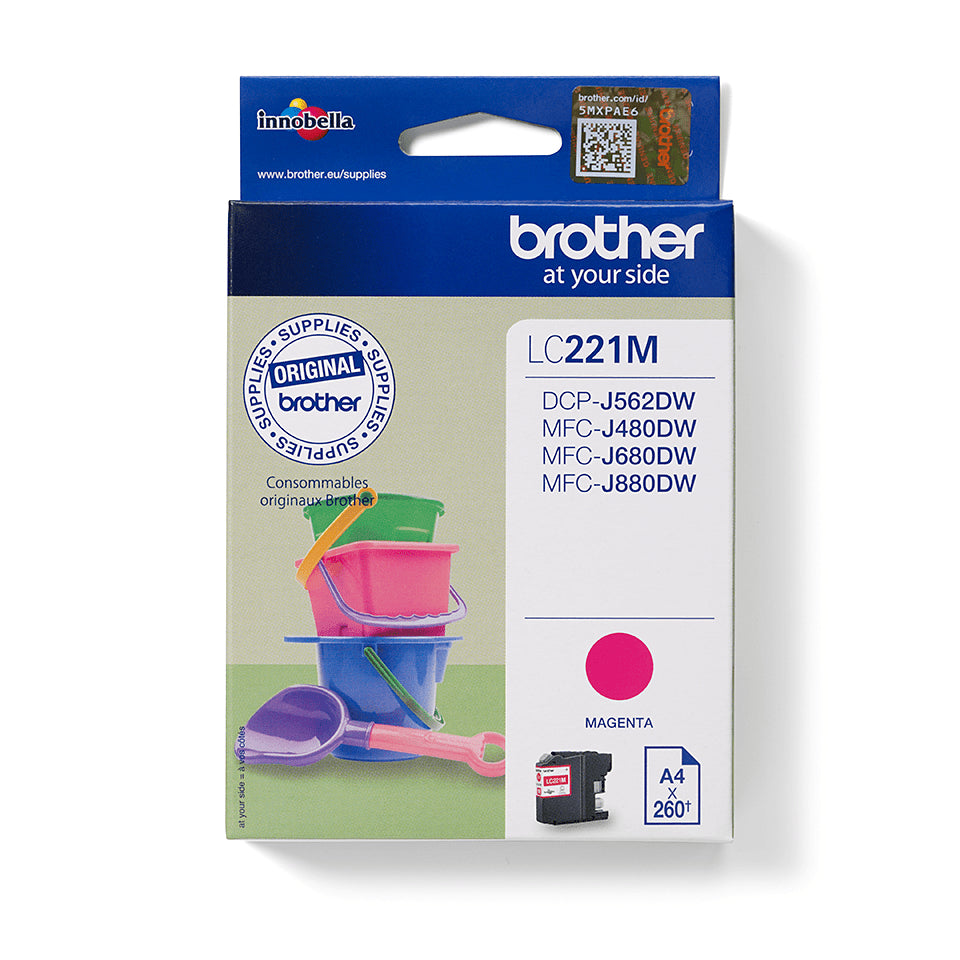Brother LC221M cartucho de tinta 1 pieza(s) Original Magenta (2)