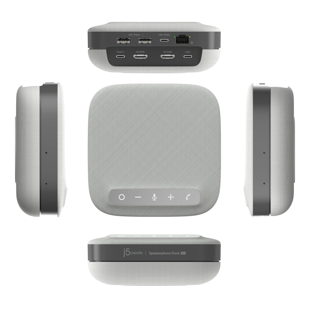 j5create JCDS337-N base para portátil y replicador de puertos Alámbrico USB 3.2 Gen 2 (3.1 Gen 2) Type-C Gris, Blanco (4)