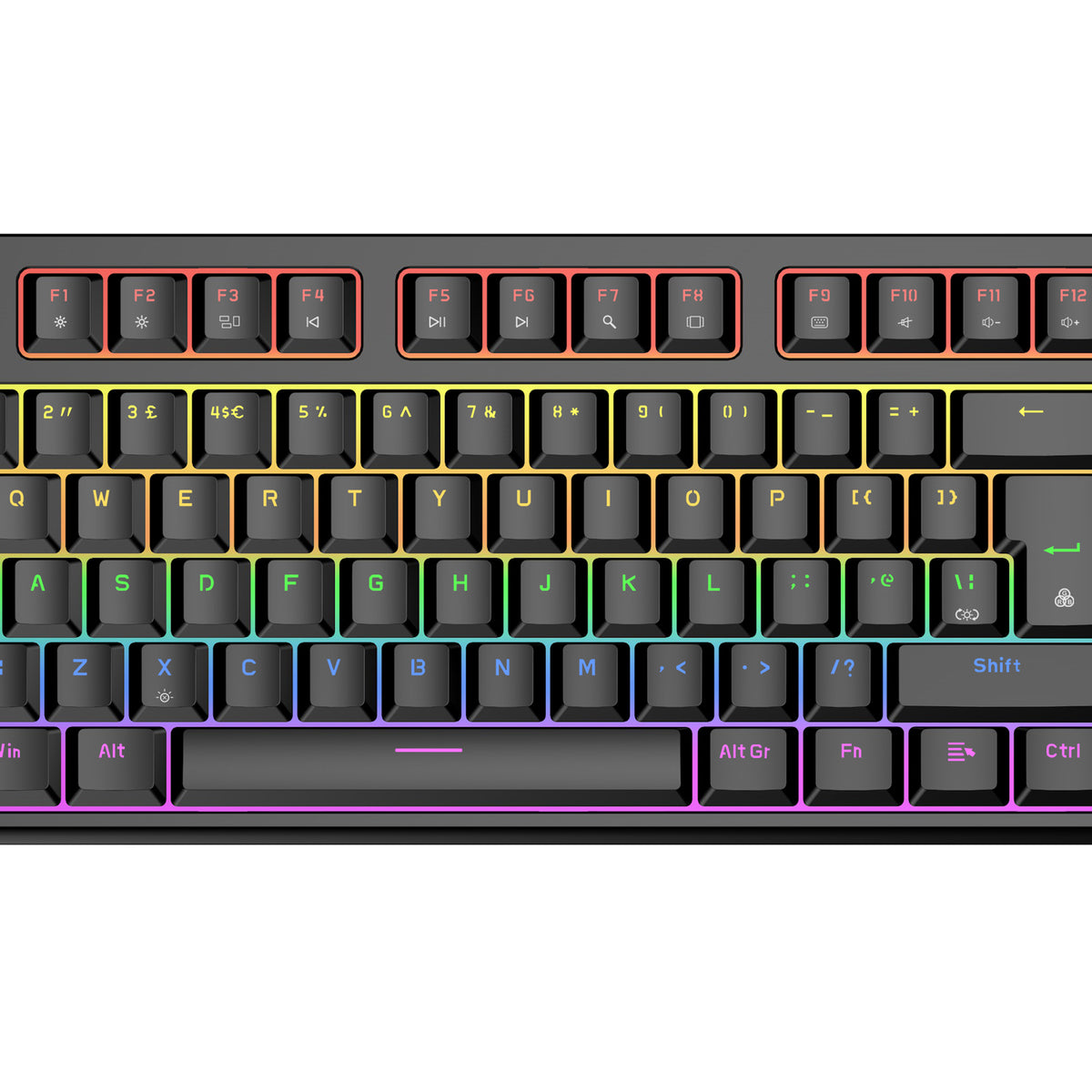 VIDA MAGNA MAGNETIC USB RGB KEYBOARD teclado Juego QWERTY Inglés del Reino Unido Negro (2)
