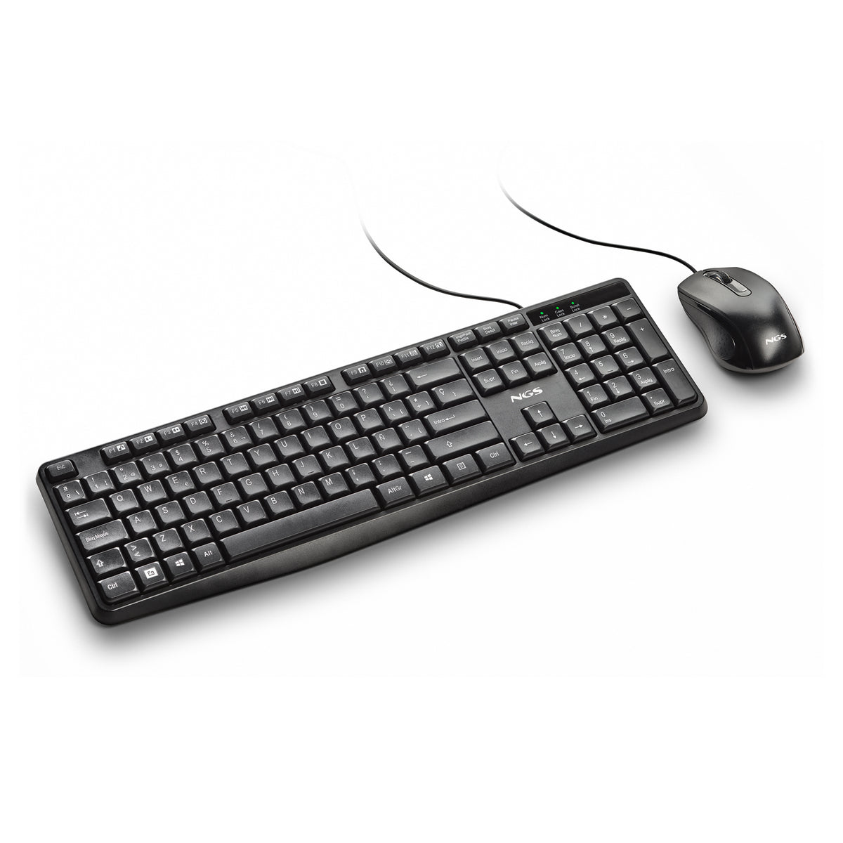 NGS COCOA KIT V2 teclado Ratón incluido Universal USB QWERTY Español Negro (4)