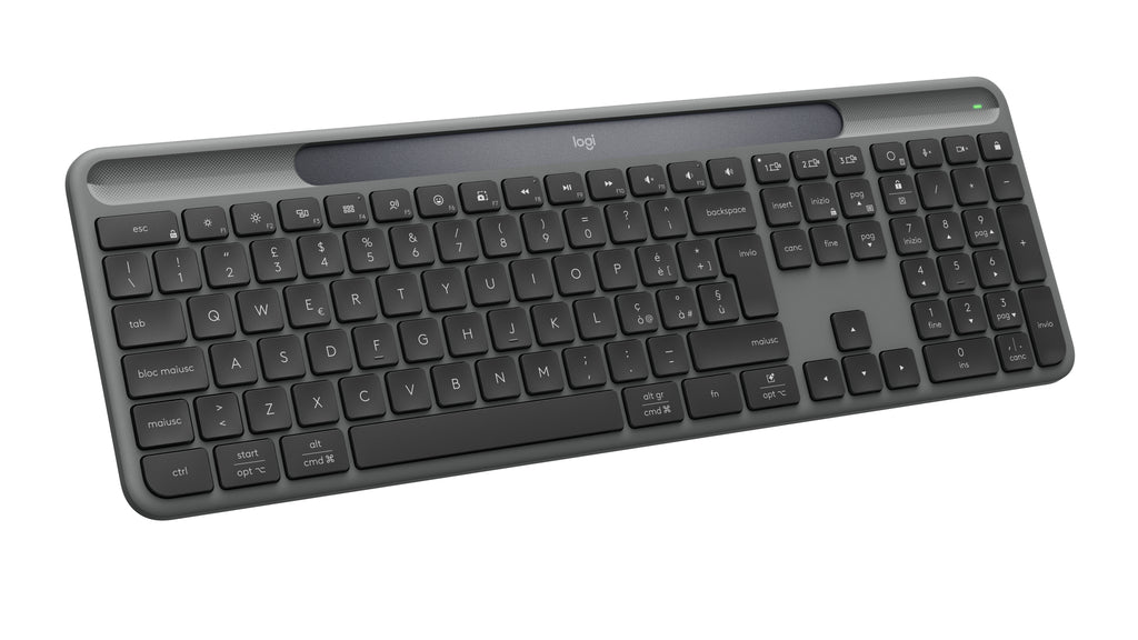 Logitech Signature Slim Solar+ K980 teclado Universal RF Wireless + Bluetooth QWERTY Italiano Grafito (3)
