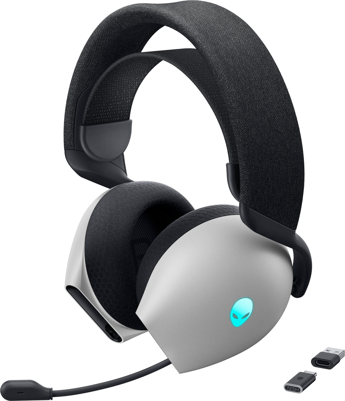 Alienware AW725H Auriculares Inalámbrico y alámbrico Diadema Juego USB Tipo C Bluetooth Negro, Blanco (2)