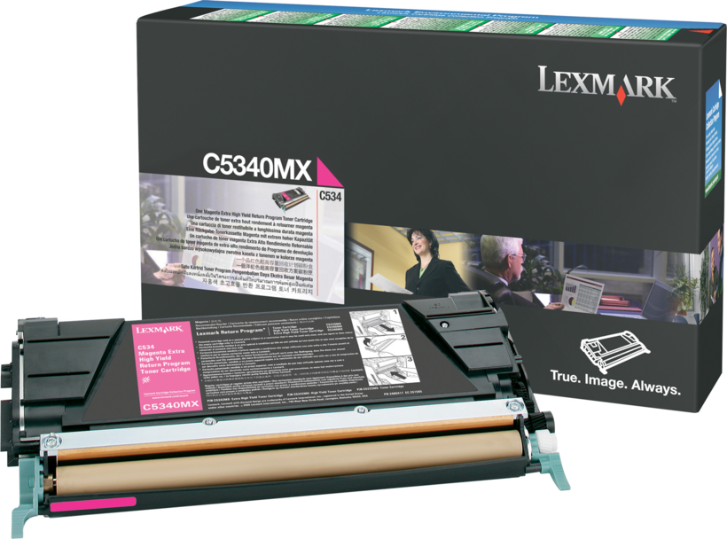 Tóner Lexmark C534 retornable amarillo (2)