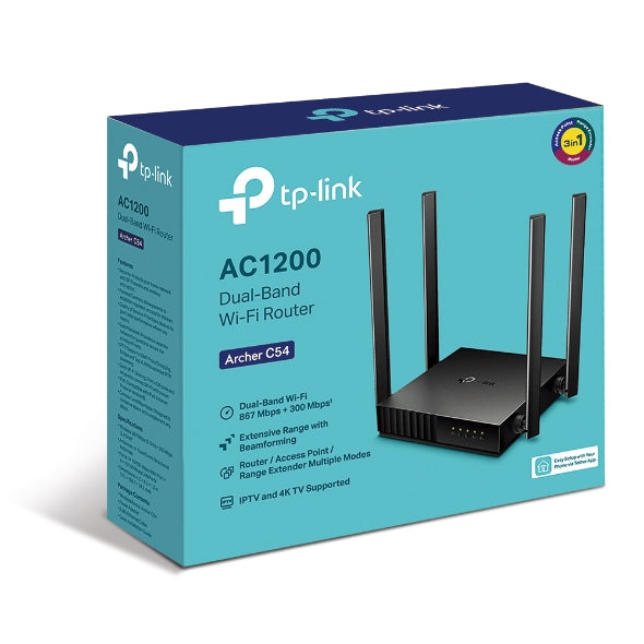 TP-Link Archer C54 router inalámbrico Ethernet rápido Doble banda (2,4 GHz / 5 GHz) Negro (5)