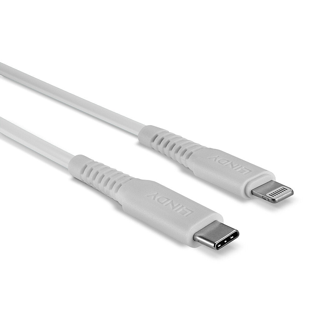 Lindy 31315 cable de conector Lightning 0,5 m Blanco (4)