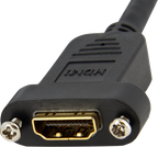 Startech HDMIPNLFM3 - Cable HDMI, HDMI hembra a HDMI macho, 91 cm, negro (3)