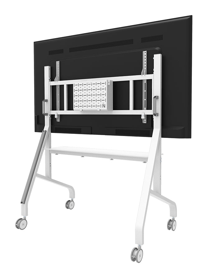 Neomounts FL50-575WH1 mueble y soporte para dispositivo multimedia Blanco Carro/soporte de suelo con ruedas multimedia (6)