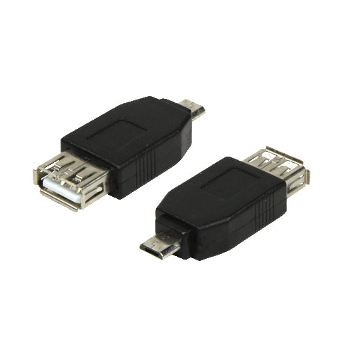 LogiLink AU0029 cambiador de género para cable USB 2.0 Micro-B USB 2.0-A Negro (2)