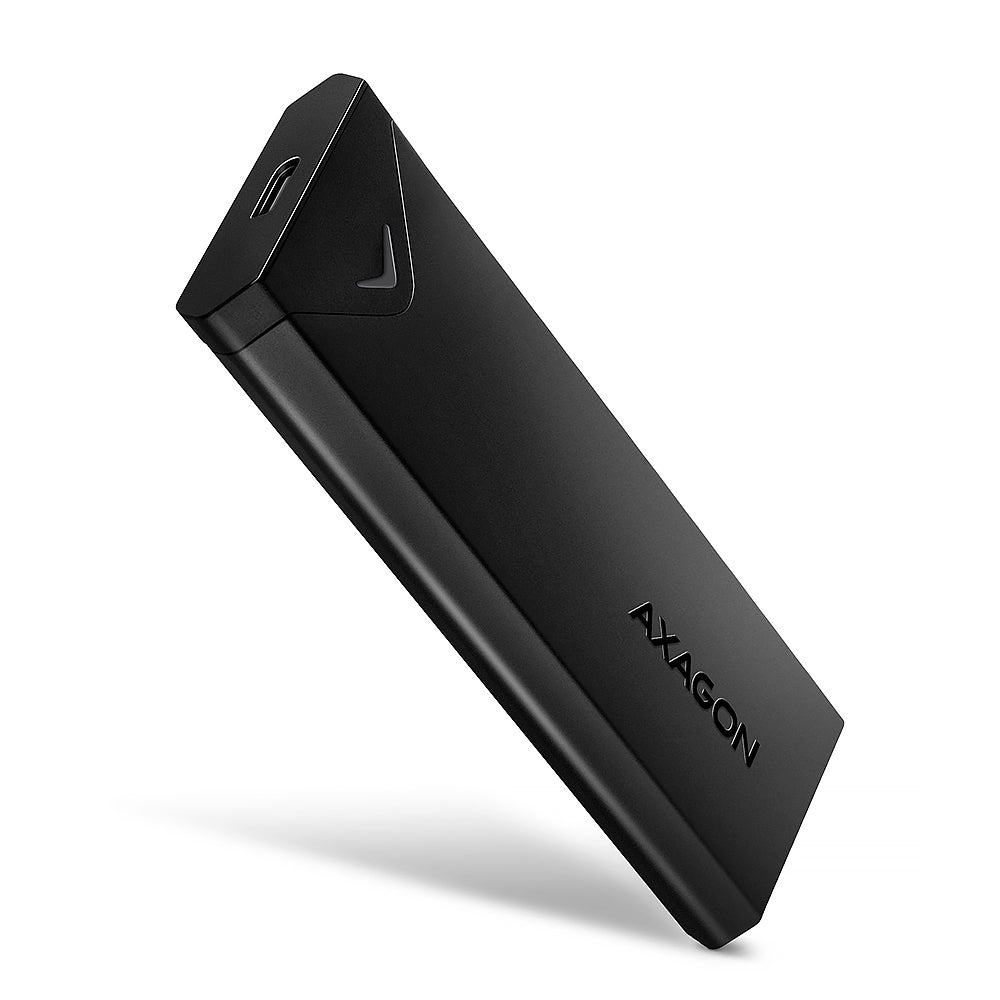 Axagon EEM2-UB2 caja para disco duro externo Caja externa para unidad de estado sólido (SSD) Negro M.2