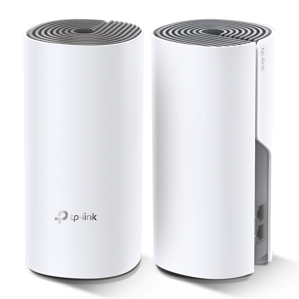 TP-Link Deco E4 (2-pack) Doble banda (2,4 GHz / 5 GHz) Wi-Fi 5 (802.11ac) Blanco, Gris Interno (3)