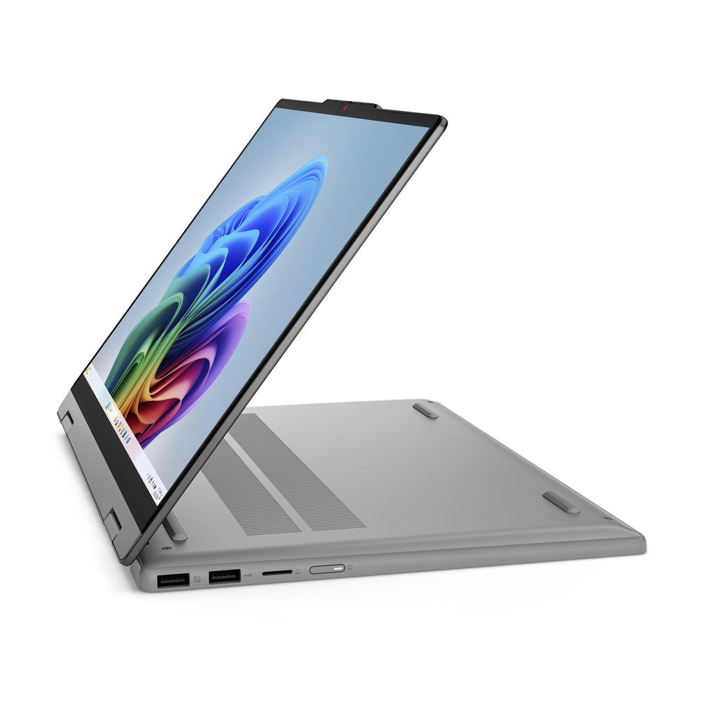 Lenovo IdeaPad 5 2-in-1 14Q8Y11 Copilot+ PC Snapdragon X2P-42-100 Híbrido (2-en-1) 35,6 cm (14") Pantalla táctil WUXGA 32 GB LPDDR5x-SDRAM 1 TB SSD Wi-Fi 7 (802.11be) Windows 11 Home Gris Alemán (8)