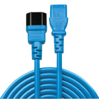 Lindy 30471 cable de transmisión Negro, Azul 1 m C14 acoplador C13 acoplador (3)