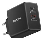Lenovo Dual USB-C 65W GaN Charger Universal Negro Corriente alterna Interior (9)