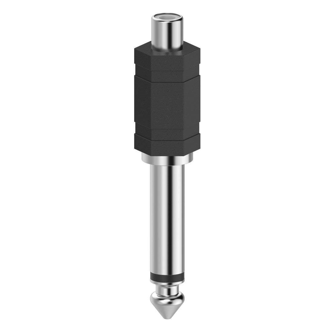 Hama 00205188 cambiador de género para cable RCA 6,3 Negro, Plata