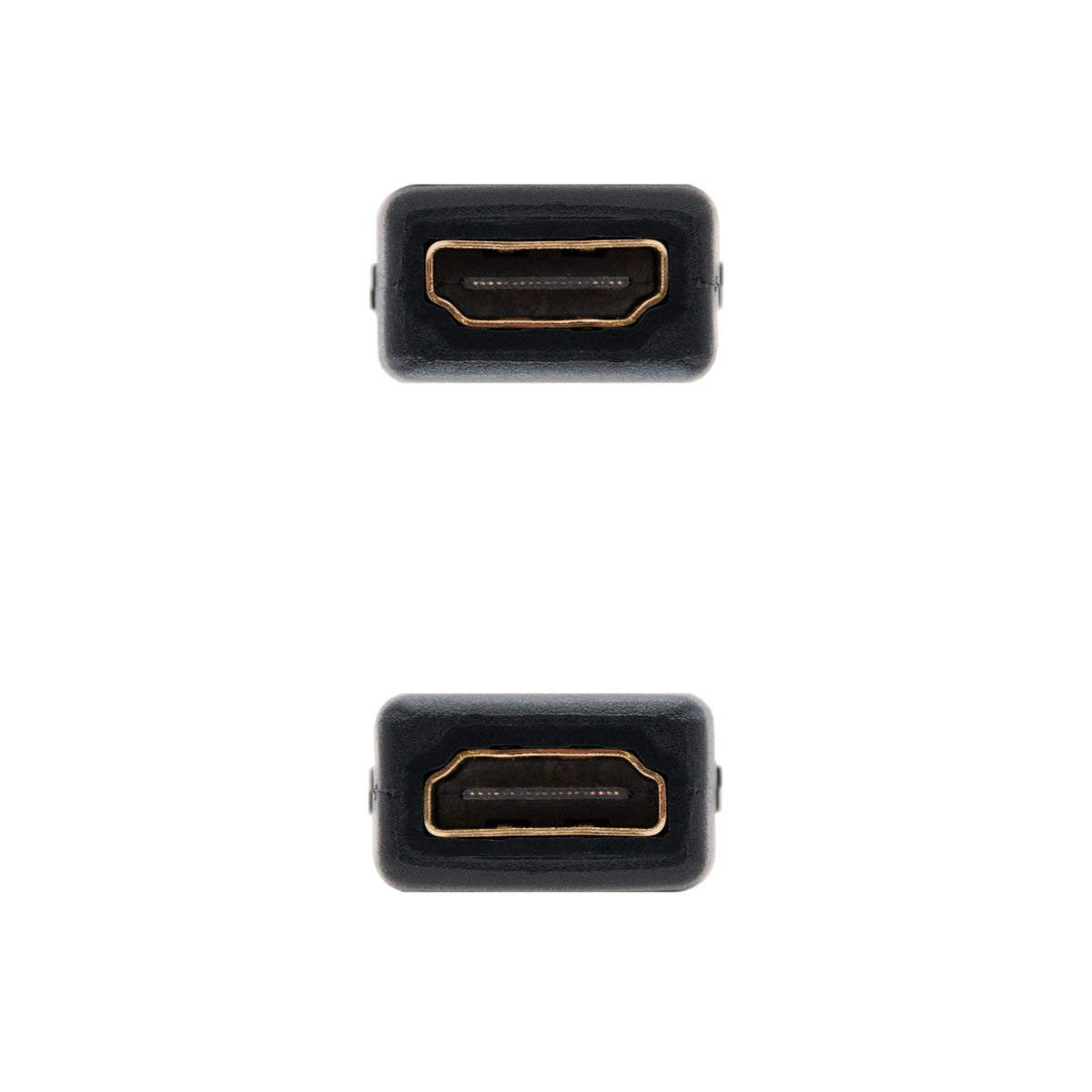 Nanocable 10.15.1200 cambiador de género para cable Negro (3)