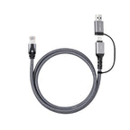 Microconnect MC-RJ45USBC-03 cambiador de género para cable USB C RJ45 Negro (4)