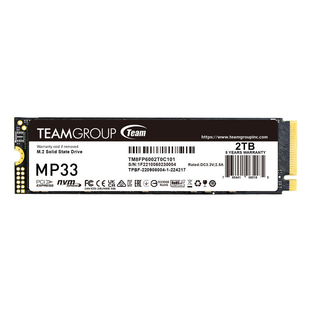 Team Group MP33 2TB M.2 PCI Express 3.0 NVMe 3D