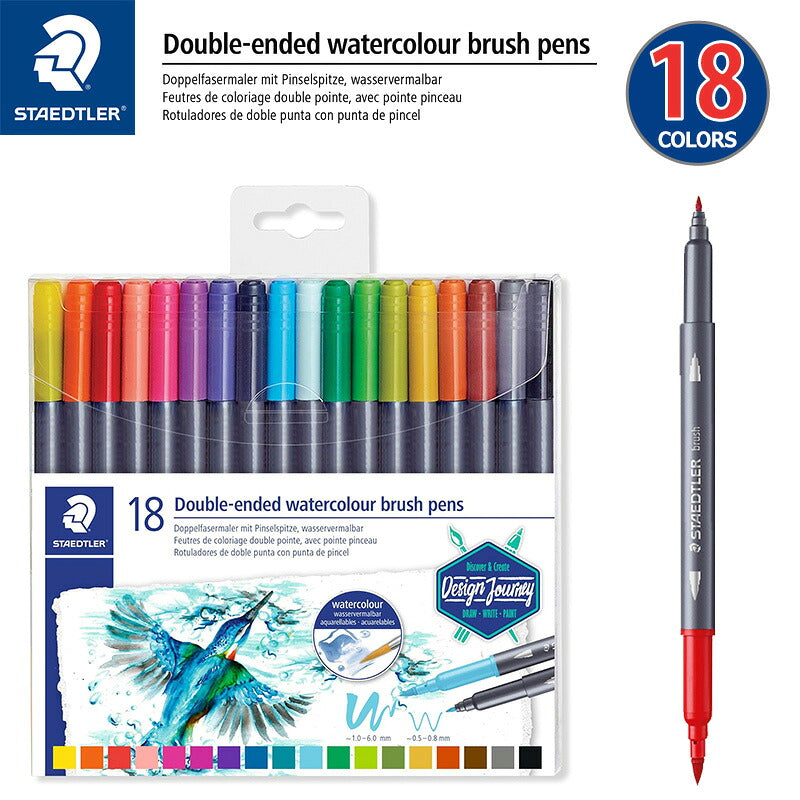 Staedtler 3001 rotulador punta fina/extra gruesa multicolor 18 piezas