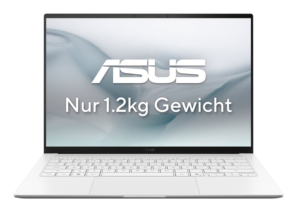 ASUS Zenbook S14 UX5406AA-SU236W Copilot+ PC Intel Core Ultra 9 386H Portátil 35,6 cm (14") Pantalla táctil 3K 32 GB LPDDR5x-SDRAM 1 TB SSD Wi-Fi 7 (802.11be) Windows 11 Home Blanco QWERTZ Alemán (2)