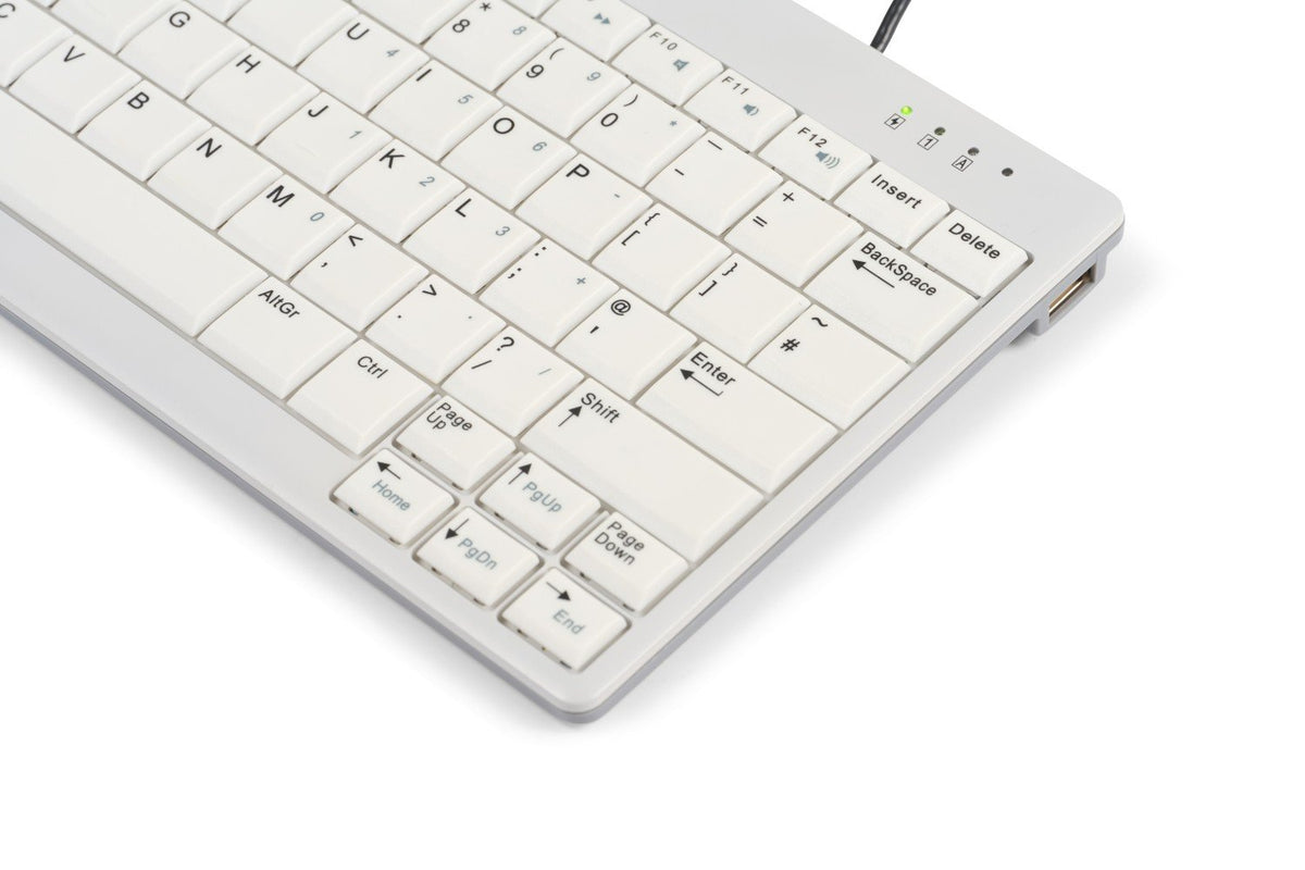 BakkerElkhuizen UltraBoard 950 V2 teclado Oficina USB QWERTY Inglés del Reino Unido Gris Oscuro, Gris claro (5)