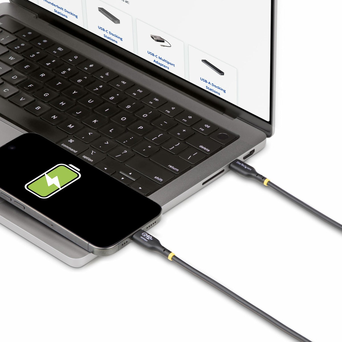 StarTech.com USB2EPR4M cable USB USB 2.0 USB C 0,48 Gbit/s Negro (8)