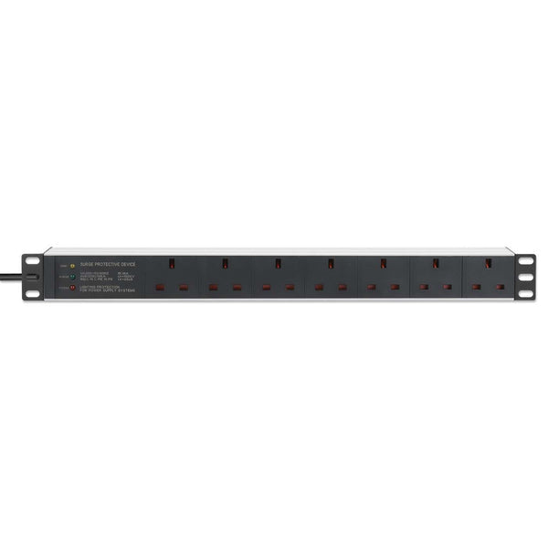 Intellinet 715300 unidad de distribución de energía (PDU) 7 salidas AC 1U Negro, Blanco (4)