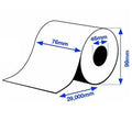 Etiquetas polietileno mate Epson 307602904010 continuo 76mm x 29m