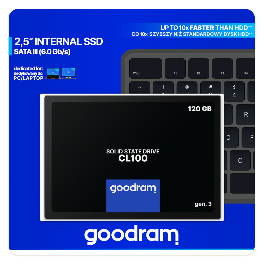 Goodram CL100 gen.3 120 GB 2.5" Serial ATA III 3D NAND (8)