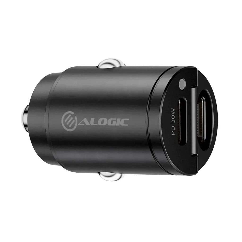 ALOGIC Rapid Power mini cargador de coche 30W 2xUSB-C