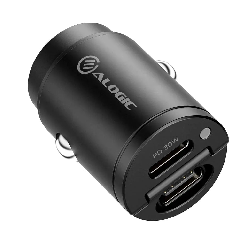 ALOGIC Rapid Power mini cargador de coche 30W 2xUSB-C
