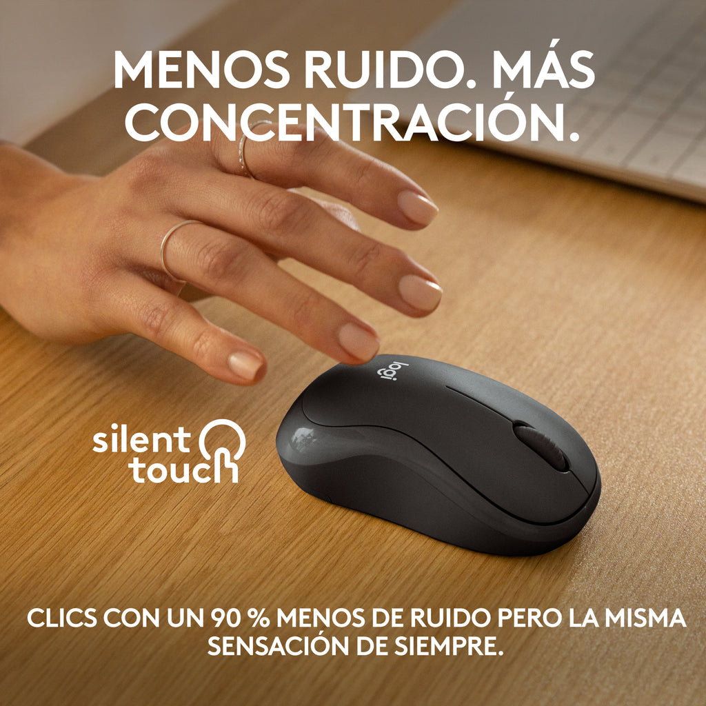 Logitech M240 Silent ratón Viajes Ambidextro RF Wireless + Bluetooth (6)