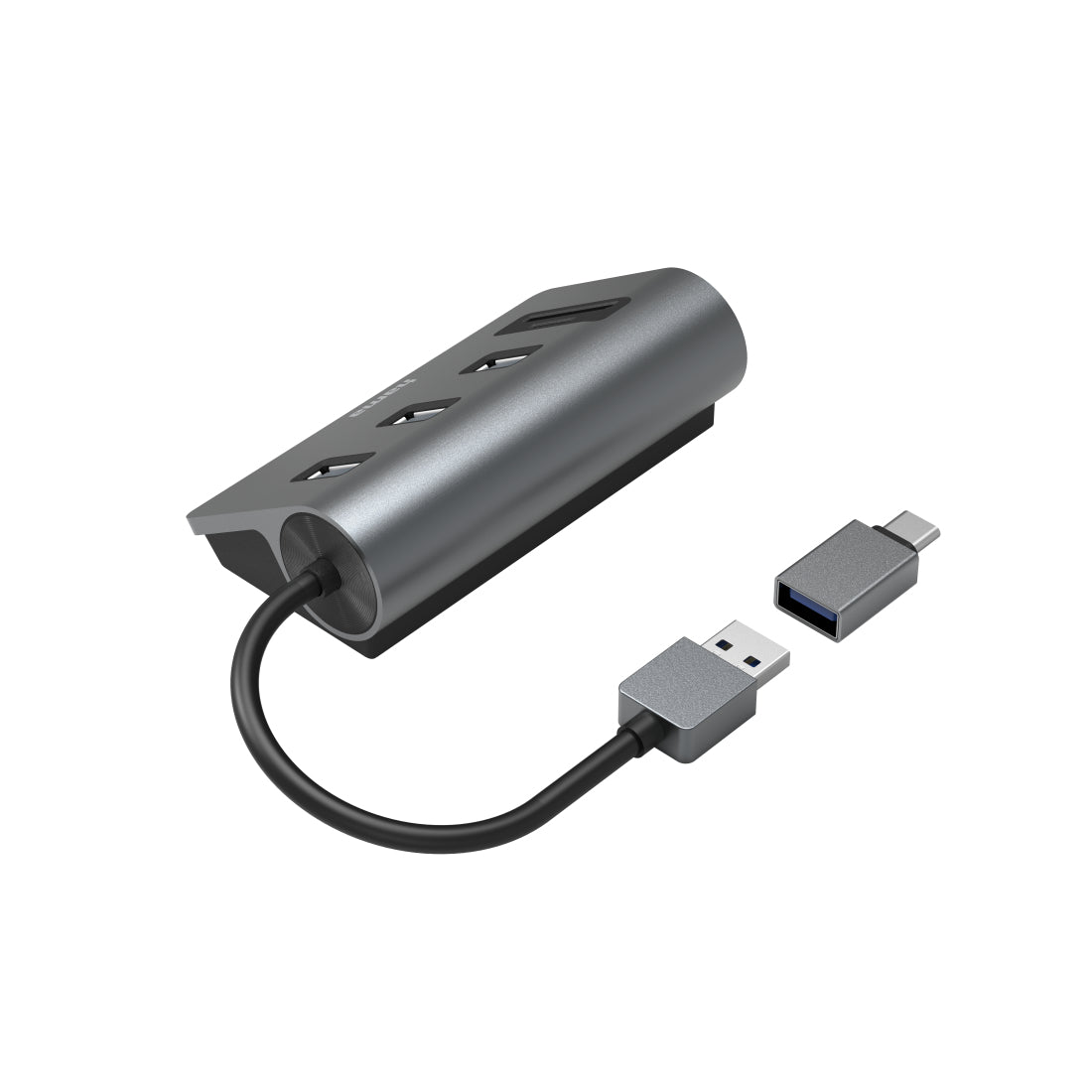 Hama 00200140 base para portátil y replicador de puertos USB 3.2 Gen 1 (3.1 Gen 1) Type-A Antracita, Negro (2)