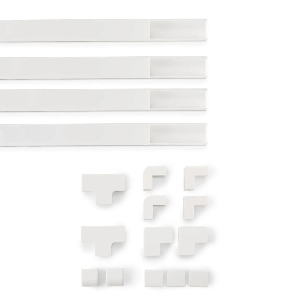 Hama 00221017 organizador de cables Universal Panel guíacables Blanco 4 pieza(s) (7)