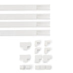 Hama 00221017 organizador de cables Universal Panel guíacables Blanco 4 pieza(s) (7)