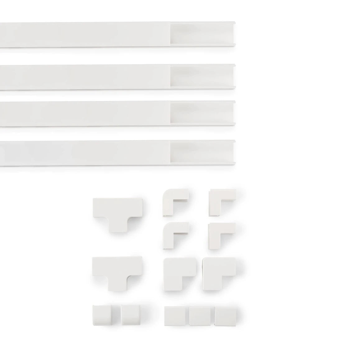 Hama 00221017 organizador de cables Universal Panel guíacables Blanco 4 pieza(s) (7)
