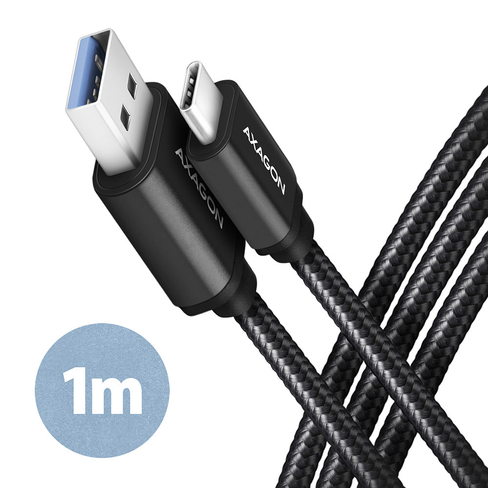 Axagon BUCM3-AM10AB cable USB USB 3.2 Gen 1 (3.1 Gen 1) 1 m USB C USB A 5 Gbit/s Negro
