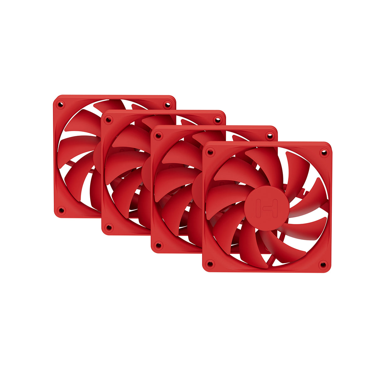 HYTE FAN FA12-RR-4 sistema refrigeración PC Procesador 12cm Rojo 4