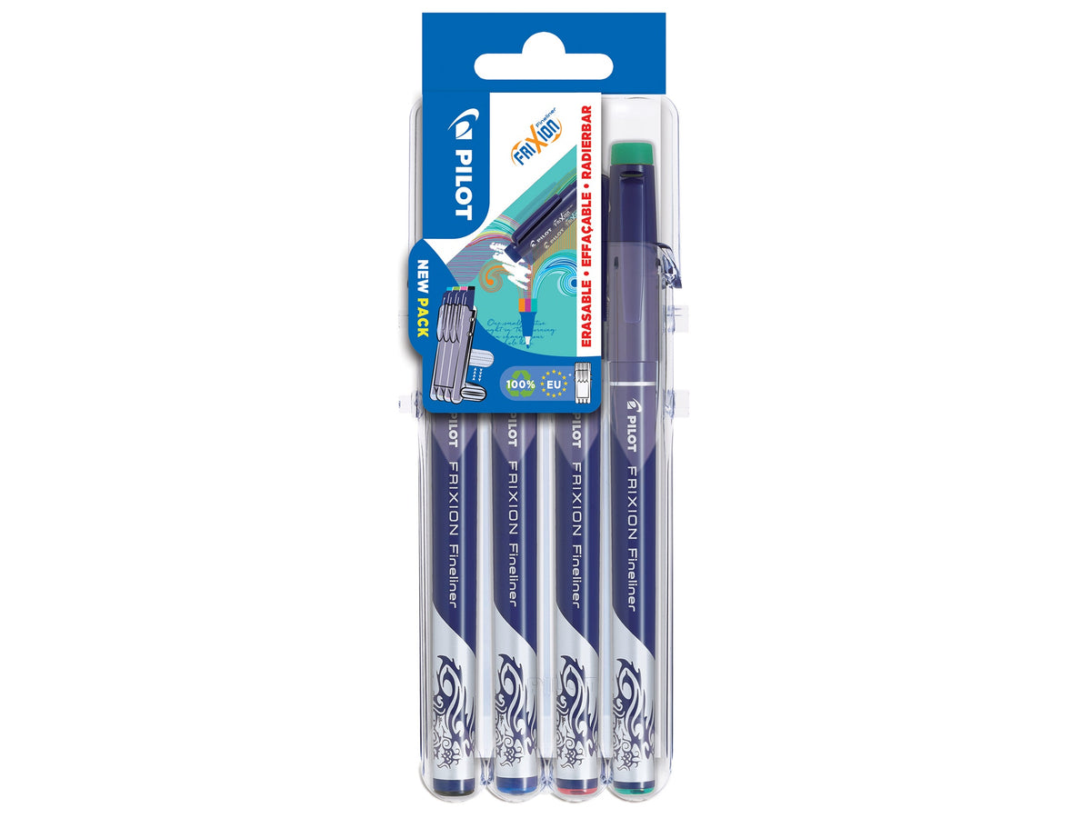 Rotulador borrable Pilot FriXion fineliner punta fina Negro, Azul