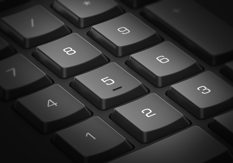 3Dconnexion Numpad Pro teclado numérico Bluetooth/USB/RF inalámbrico Negro vista 4