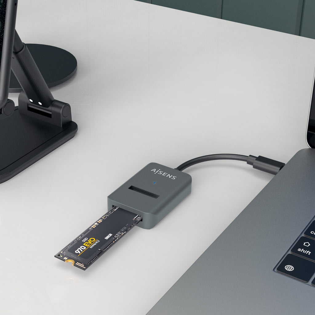 AISENS ASUC-M2D012-GR caja para disco duro externo Caja externa para unidad de estado sólido (SSD) (6)